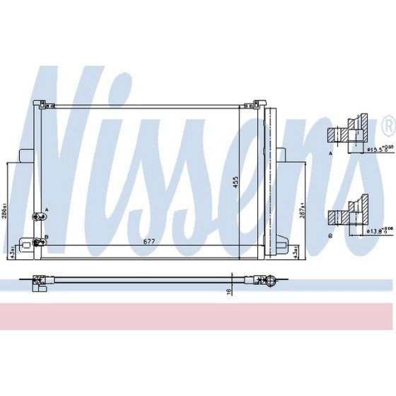 Nissens Klima Radyatörü Cdca Volkswagen Amarok 2.0TDİ - Kod NSN940225 - OEM 2H0820411A ürün görseli