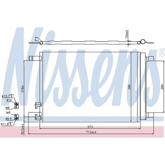 Nissens Klima Radyatörü Volkswagen Golf 7 1.4tsi-1.6tdi - Kod NSN940319 - OEM 5Q0816411M ürün görseli