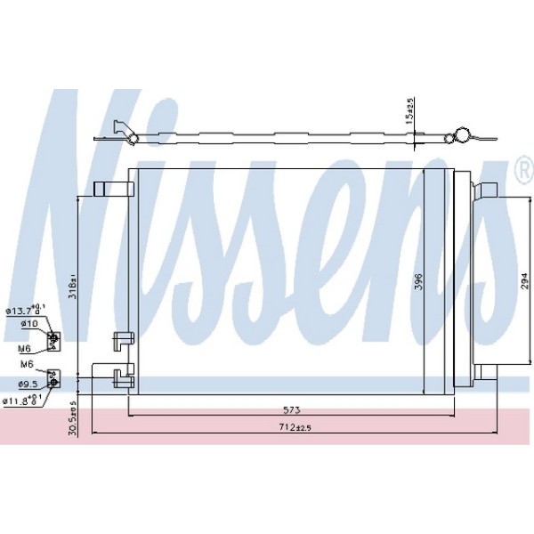 Nissens Klima Radyatörü Volkswagen Golf 7 1.4tsi-1.6tdi - Kod NSN940319 - OEM 5Q0816411M