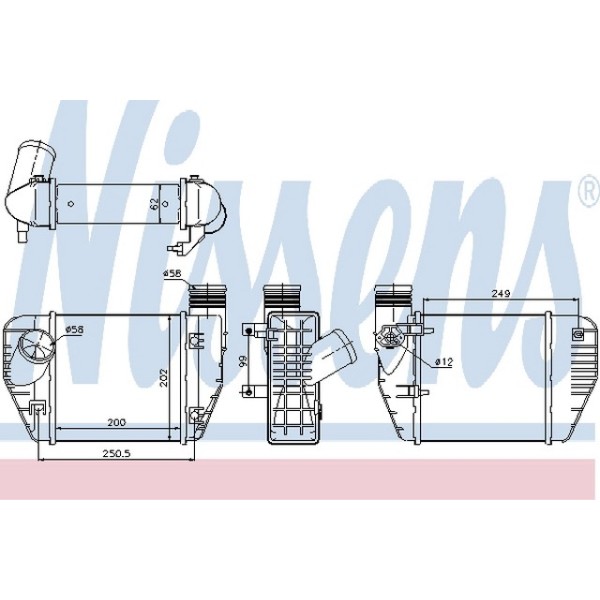 Nissens Interkol Radyatörü Blb-bre A6 2.0TDİ - Kod NSN96544 - OEM 4F0145805AD