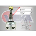 VEKA Aks Kafası - Sol-sag ON Dis Opel Corsa C 1.7 CDTI Absli 29 Dis Uzunluk 168 MM 2000-2006 - Kod OP-1054 - OEM 1603261