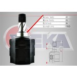 VEKA Aks Kafası - Sol-sag ON IC Opel Corsa C 1.3 CDTI Uzunluk 153, 5 MM 2000-2006 - Kod OP-5060 - OEM 374446