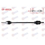 VEKA Komple Aks Sag ON Opel Corsa C 1.3 CDTI Absli 29 Dis Uzunluk 930mm - Kod OP-8002A - OEM 374413