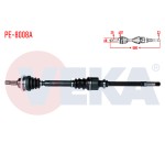 VEKA Komple Aks Sag ON Peugeot 206 (2A / C) 1.6i 16V Absli 48 Dis Uzunluk 880mm 1998-2006 - Kod PE-8008A - OEM -3273.AL