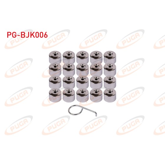 PUGA Bijon Kapak Seti Krom 20 Adet+cikartma Aparati Volkswagen - Kod PG-BJK006 - OEM 1K0601173 ürün görseli