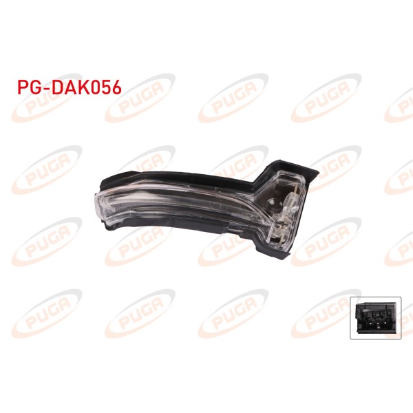 PUGA Ayna - Dikiz Ayna Sinyali Ledli Sag Ford Focus 2018 - Kod PG-DAK056 - OEM JX7B13B381AB