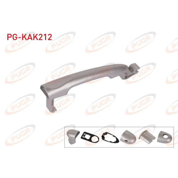 PUGA Kapi Dis Acma Kolu Krom Sensorsuz Renault Clio IV / Renault Fluence / Renault Captur - Kod PG-KAK212 - OEM 806B04979R