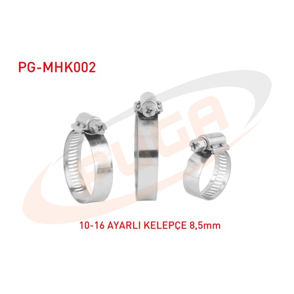 PUGA Hortum Kelepcesi Ayarli 10-16 / 8, 5mm - OEM PG-MHK002