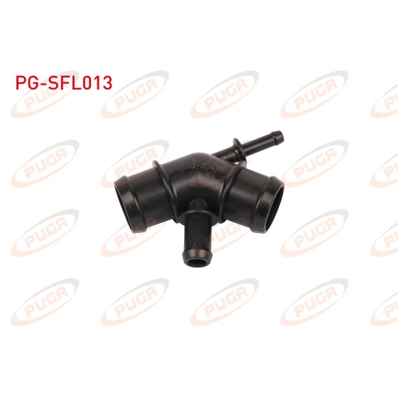 PUGA Termostat - SU Flansi Volkswagen Golf IV / Volkswagen Golf V / Volkswagen Passat / Volkswagen Polo / Skoda Fabia / Skoda Octavia / A3 / A4 / Seat Leon (4 Cikis) - Kod PG-SFL013 - OEM 1J0121087C ürün görseli