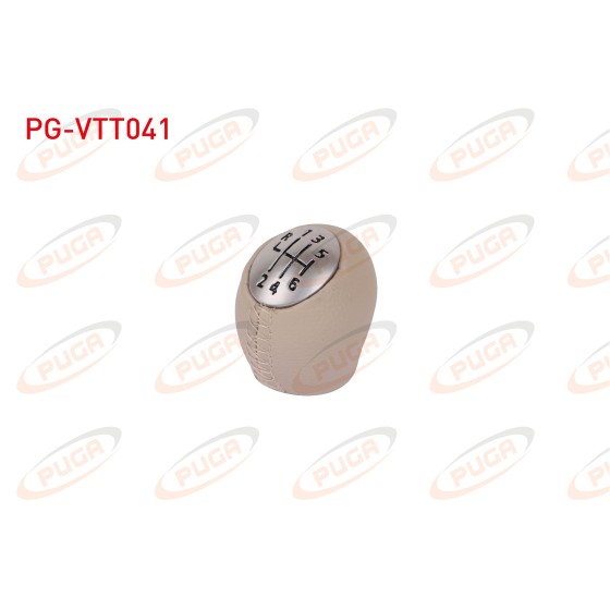 PUGA Vites Topuzu Deri Kaplamali Dikisli Bej Renault Megane Iii / Renault Fluence - Kod PG-VTT041 - OEM 328650024R ürün görseli