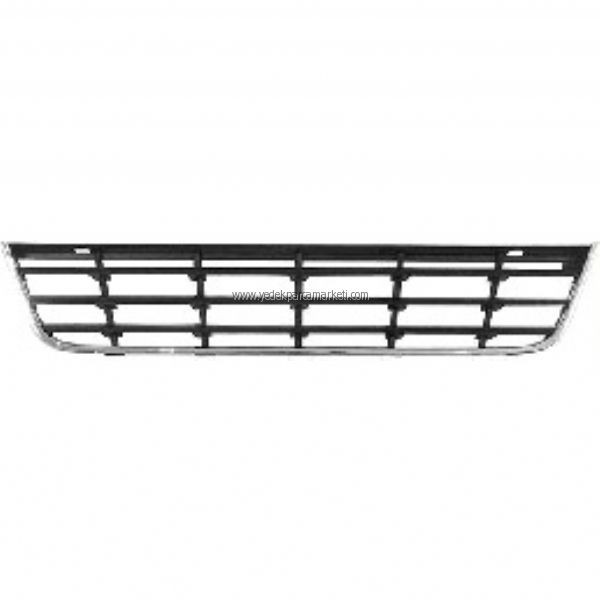 İthal Ön Tampon - Tampon Orta Izgara ( Kromlu ) Volkswagen Passat 2006 - Kod PST06-1700 - OEM 3C08536719B9