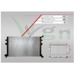 WAGEN Radyatör - SU Radyatörü Klipsli (Yardimci Radyatör) Brazing Volkswagen Golf 7 1.6 Audi TDI A-t / M-t 2012 - Kod RD-VW024B - OEM 5Q0121251GB
