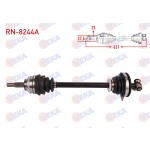 VEKA Komple Aks Sol ON Absli Uzunluk 631mm Renault Clio II 1.5 DCI M-t 2001-2005 / Kangoo 1.5 DCI 2001 - Kod RN-8244A - OEM 7711134956