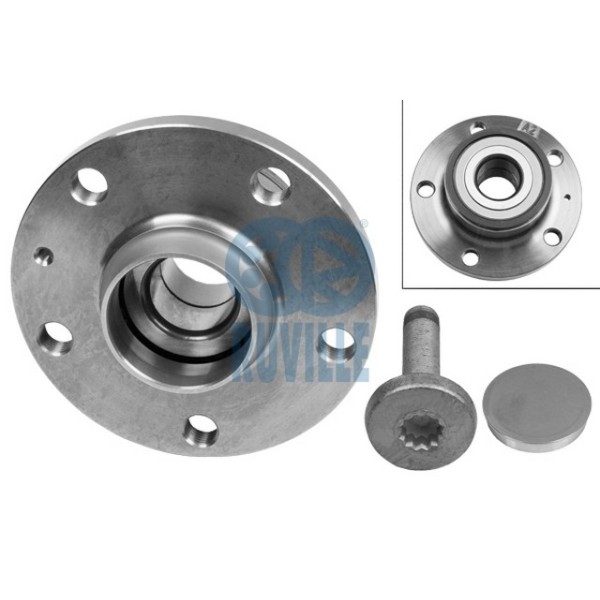 RUVIL Tekerlek Rulmani Arka (32 MM) Civata-kapakli Porya Volkswagen Golf 5 2.0 FSI - Kod RUV5455 - OEM 1T0598611B
