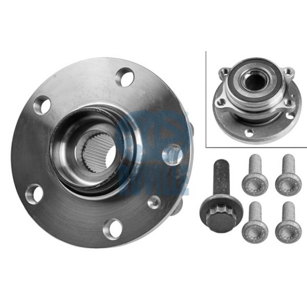 RUVIL Tekerlek Rulmani ÖN Porya Volkswagen Golf 5 - Volkswagen Caddy 3 Volkswagen Jetta 3 - Kod RUV5456 - OEM 1T0498621