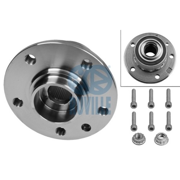 RUVIL Tekerlek Rulmani ÖN Somunlu Porya T5 - Kod RUV5459 - OEM 7H0498611