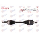 VEKA Komple Aks Sol ON Uzunluk 623mm Land Rover Evoque 2.0 4X4 A-t 2011-2019 - Kod RV-8020 - OEM LR024759