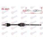 VEKA Komple Aks Sag ON Uzunluk 1017mm Land Rover Evoque 2.0 4X4 A-t 2011-2019 - Kod RV-8021 - OEM LR024755