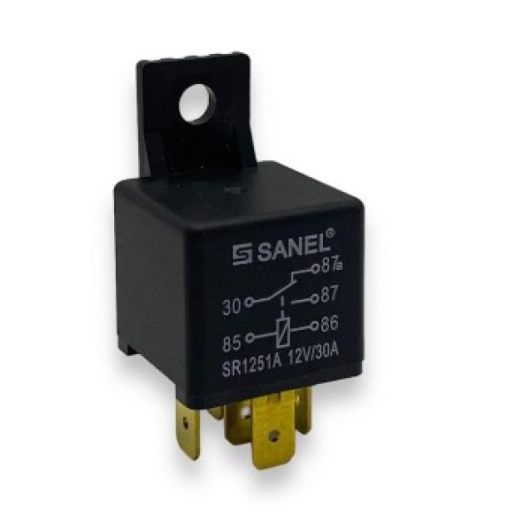 Mini Role 12V 30 / 20a Bes Uclu Iki - Kod SANEL SR1251A - OEM SANELSR1251A