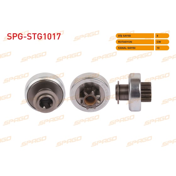 SPAGO Mars Dislisi 8 Dis CW 10 Kanal Renault Clio II 1.4 1998-2005 / Renault Megane II 1.4 - 1.6 2008-2010 / Dacia Logan 1.4 2007- / Dacia Duster 1.6 2010-2018 - Kod SPG-STG1017 - OEM 8200266777 ürün görseli
