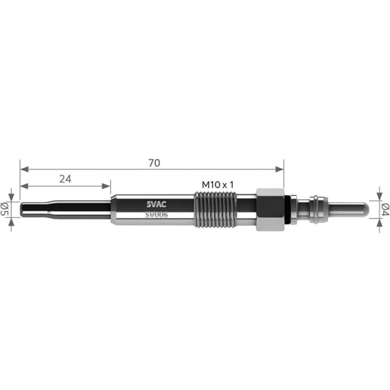 SVAC Isitma Bujisi Golf4-volkswagen Bora-t4-lt35-volkswagen Passat-a3 Agr-alh-ahf-afn-avf-amf-acv-anj-avr 1, 4 Audi Tdi-1, 9 Audi Tdi-2, 5 Audi TDI 98-06 / GN855 - Kod SV006 - OEM N10140105 ürün görseli