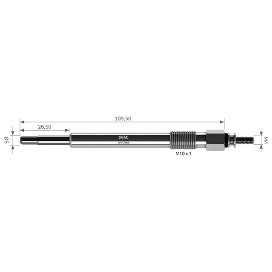 SVAC Isitma Kizdirma Bujisi Land Rover Range Rover Discovery II 2.5 Td5-2.5 Audi TDI 98-16 - Kod SV093 - OEM ETC8847 ürün görseli
