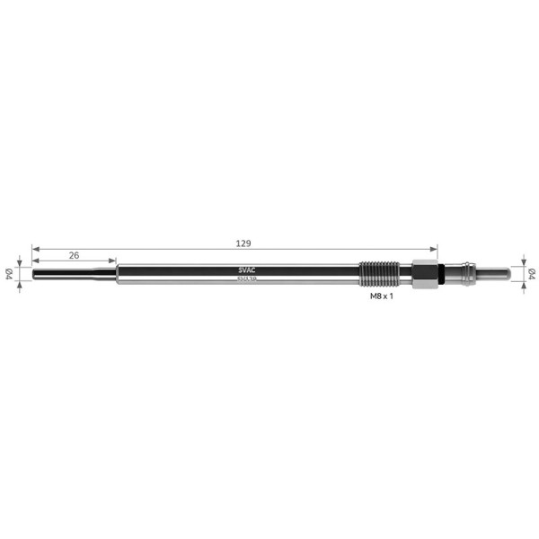 SVAC Isitma Kizdirma Bujisi Mercedes-benz Sprinter 651 Euro 5 26100 49536 7865 - Kod SV129 - OEM A0011596601
