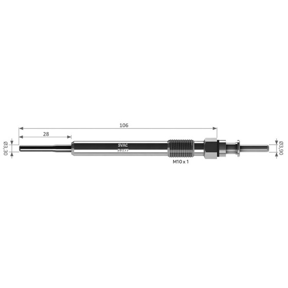 SVAC Isitma Kizdirma Bujisi - - E84-x1 F48-x2 F39-x3 E83-x3-x5 F15-x5 - Kod SV177 - OEM 12230035934 ürün görseli