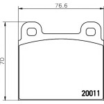 TEXTAR Ön Fren Balatası - 115 - Kod TEX2001102 - OEM A0014207720