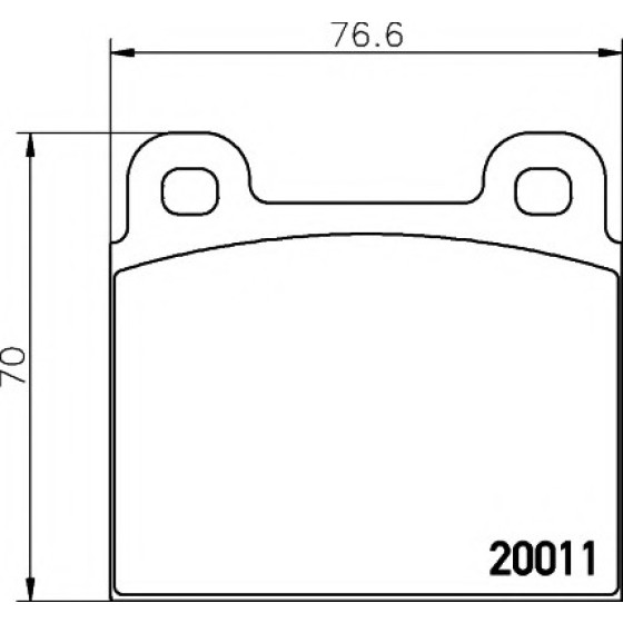 TEXTAR Ön Fren Balatası - 115 - Kod TEX2001102 - OEM A0014207720 ürün görseli