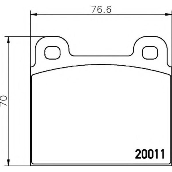 TEXTAR Ön Fren Balatası - 115 - Kod TEX2001102 - OEM A0014207720