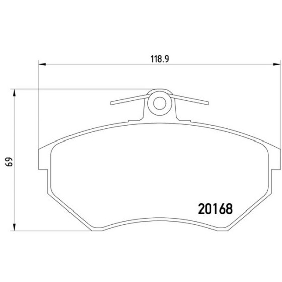TEXTAR Fren Balatası - Ön-fişsiz Aft-1y Volkswagen Polo Classic - Volkswagen Caddy 2 1.6-1.9tdi - Kod TEX2016801 - OEM 357698151A ürün görseli