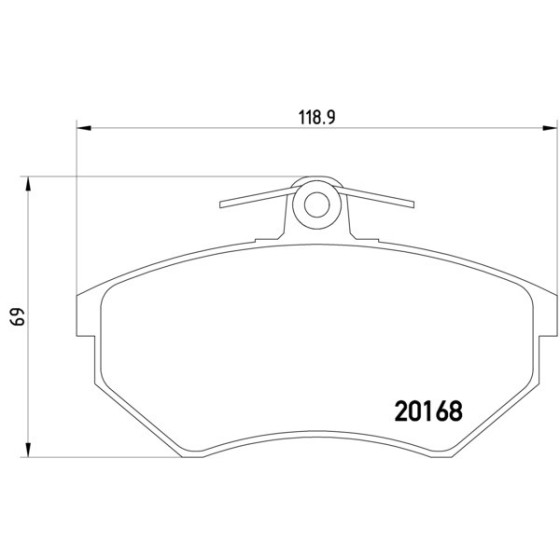 TEXTAR Fren Balatası - Ön-fişsiz Abf Volkswagen Golf 3 Gti 2.0 - Kod TEX2016804 - OEM 357698151B ürün görseli