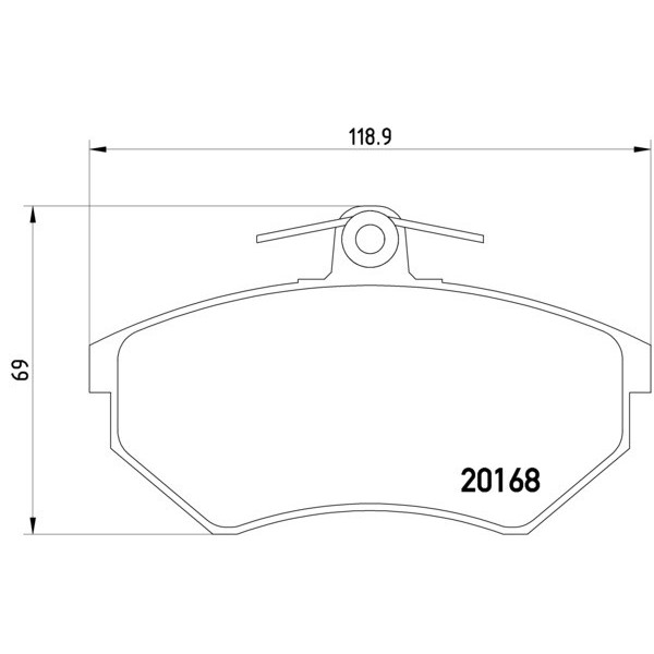 TEXTAR Fren Balatası - Ön-fişsiz Abf Volkswagen Golf 3 Gti 2.0 - Kod TEX2016804 - OEM 357698151B