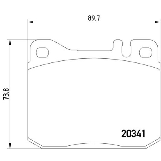 TEXTAR Ön Fren Balatası - 126 - Kod TEX2034110 - OEM A0014209920 ürün görseli