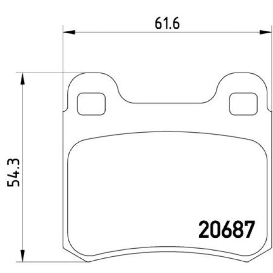 TEXTAR Arka Fren Balatası - Kod TEX2068701 - OEM A0004209820 ürün görseli