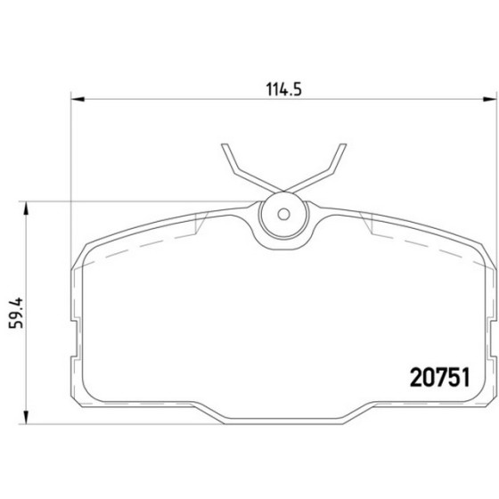 TEXTAR Ön Fren Balatası - Coupe 126 - Kod TEX2075101 - OEM A0014208020 ürün görseli