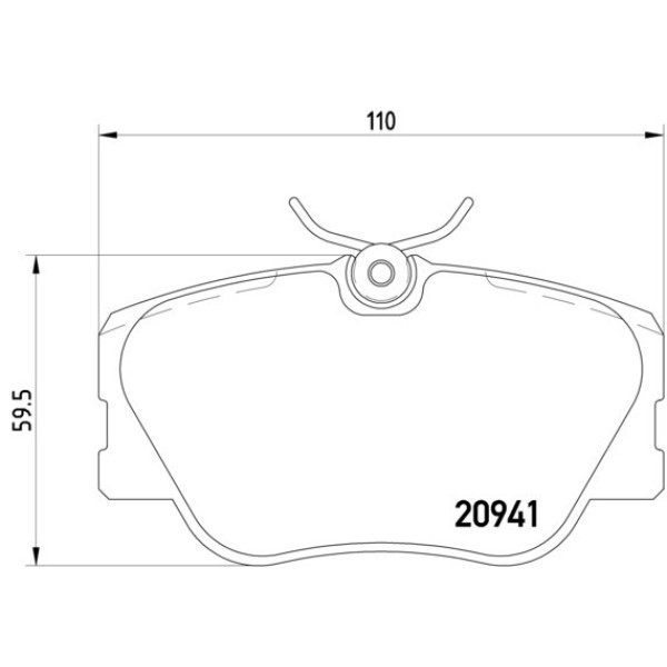 TEXTAR Ön Fren Balatası - 124 - Kod TEX2094102 - OEM A0004209920