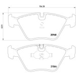 TEXTAR Ön Fren Balatası - E34 - Kod TEX2096801 - OEM 34111162535