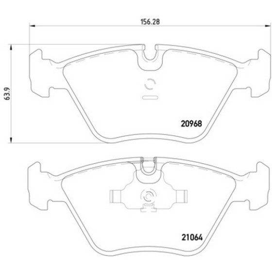 TEXTAR Ön Fren Balatası - E34 - Kod TEX2096801 - OEM 34111162535 ürün görseli