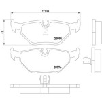 TEXTAR Arka Fren Balatası - E34 - Kod TEX2099501 - OEM 34211160198