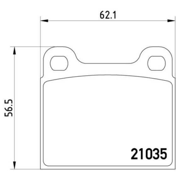 TEXTAR Arka Fren Balatası - Kod TEX2103501 - OEM A0014200620 ürün görseli