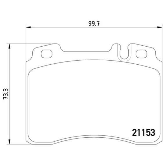 TEXTAR Ön Fren Balatası - 129 - Kod TEX2115307 - OEM A0024201520 ürün görseli