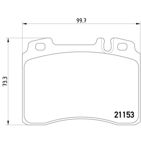 TEXTAR Ön Fren Balatası - 129 - Kod TEX2115307 - OEM A0024201520