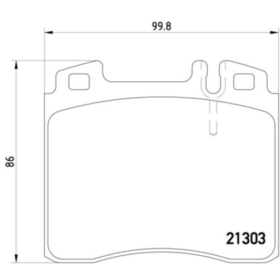 TEXTAR Ön Fren Balatası - 140 - Kod TEX2130304 - OEM A0024202620 ürün görseli