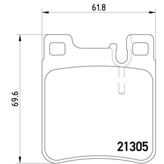 TEXTAR Arka Fren Balatası - 140 - Kod TEX2130501 - OEM A0044209220 ürün görseli