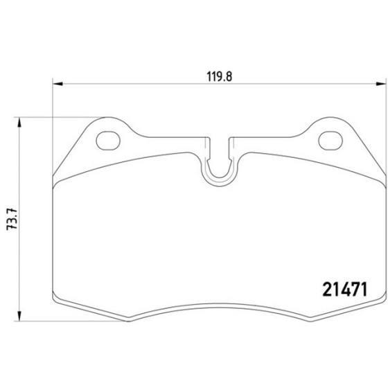 TEXTAR Ön Fren Balatası - E38 - Kod TEX2147102 - OEM 34116761249 ürün görseli