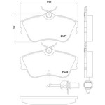 TEXTAR Fren Balatası - Ön-fişli Aja T4 2.4D - Kod TEX2147903 - OEM 7D0698151G