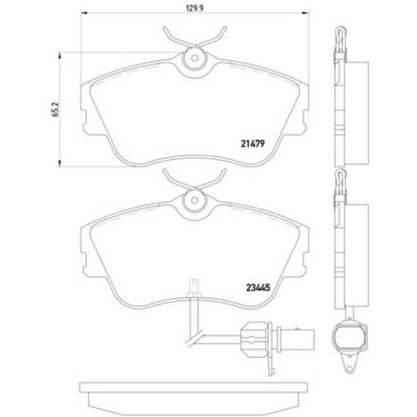 TEXTAR Ön Fren Balatası - 750 E38 - Kod TEX2148401 - OEM 34116761246