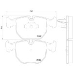 TEXTAR Ön Fren Balatası - 740 E38-53 - Kod TEX2148602 - OEM 34116761252
